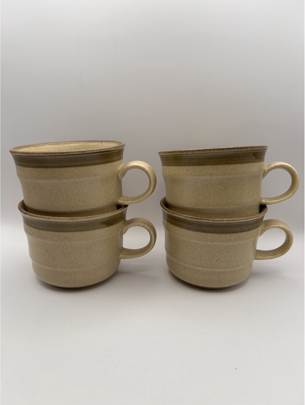Mikasa Homespun Country Side J7801 4 Mugs Japan